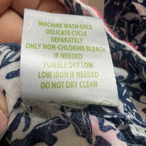 Lilly Pulitzer Ocean Cove Tunic Top Size M Oyster Bay Blue Krillin It - Picture 15 of 16